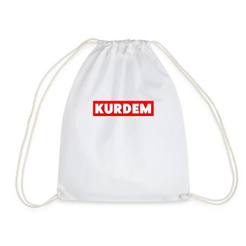 Kurd Kurdistan Biji Kurdistan - Drawstring Bag - white - Front