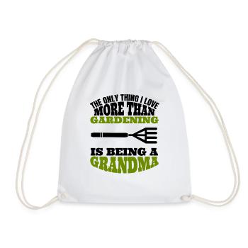 Jardin jardin grand-mère cadeau jardinier grand-mère - Sac de sport léger - blanc - Devant