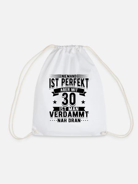 30 Geburtstag Mann - Turnbeutel - Weiß
