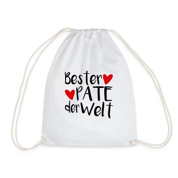 Bester Patenonkel - Turnbeutel - Weiß - Vorne