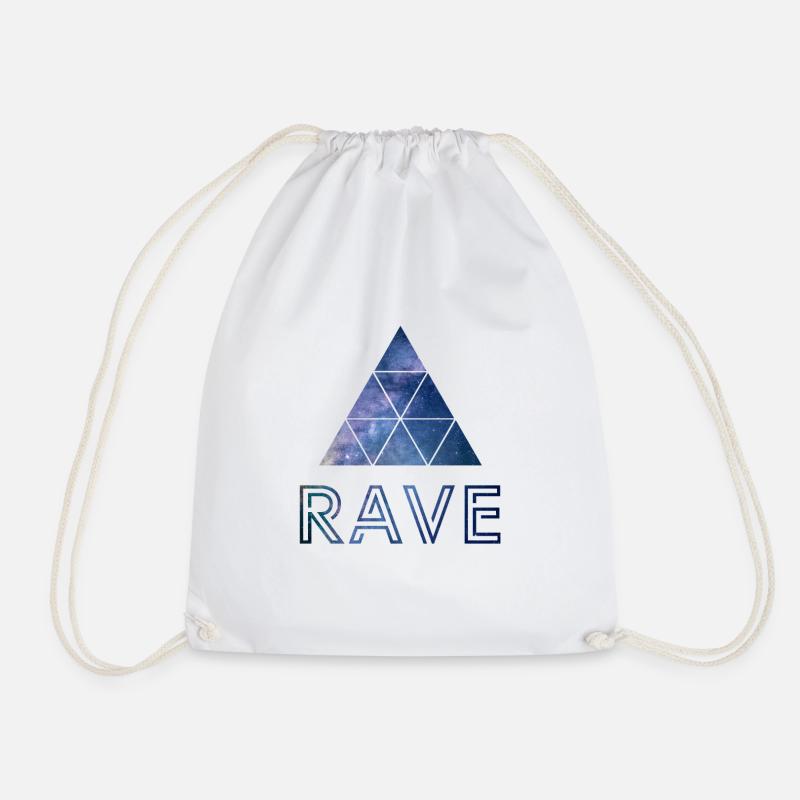 EDM Raver Acid - Techno Rave Hardstyle Party Dance - Turnbeutel - Weiß