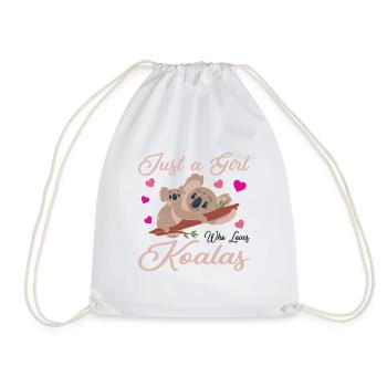 Koala Koala Bear Koalas - Drawstring Bag - white - Front