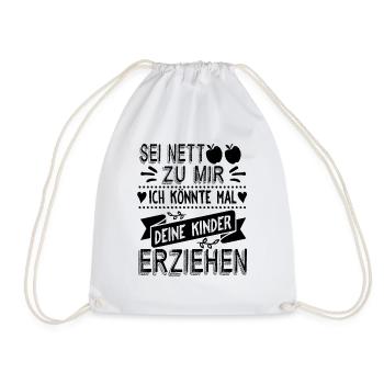 Erzieherin - Turnbeutel - Weiß - Vorne