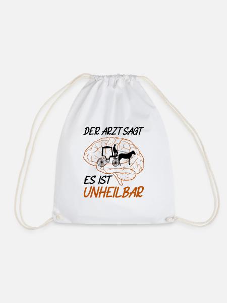 Kutscher Kutsche Pferdekutscher Kutschieren - Turnbeutel - Weiß