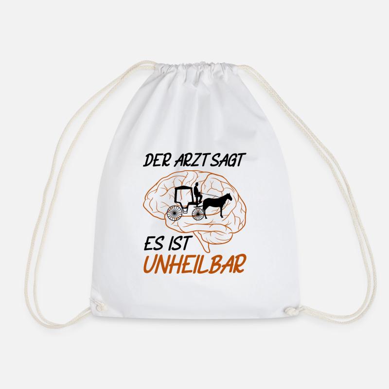 Kutscher Kutsche Pferdekutscher Kutschieren - Turnbeutel - Weiß