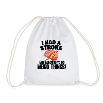 STROKE SURVIVOR REHAB GIFT IDEA weird things - Sac de sport léger - blanc - Devant
