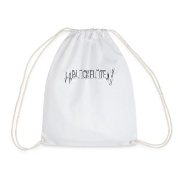 Une flûte à bec avec un battement de cœur - Sac de sport léger - blanc - Devant