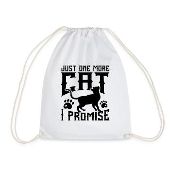 Just One More Cat I Promise 01 - Turnbeutel - Weiß - Vorne