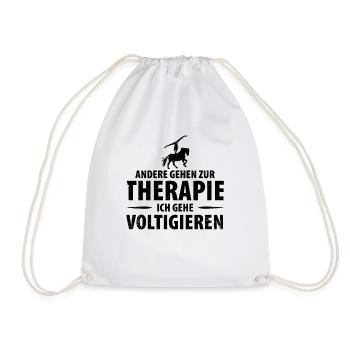 Pferde Pferd Voltigierer Voltigieren Volti - Turnbeutel - Weiß - Vorne