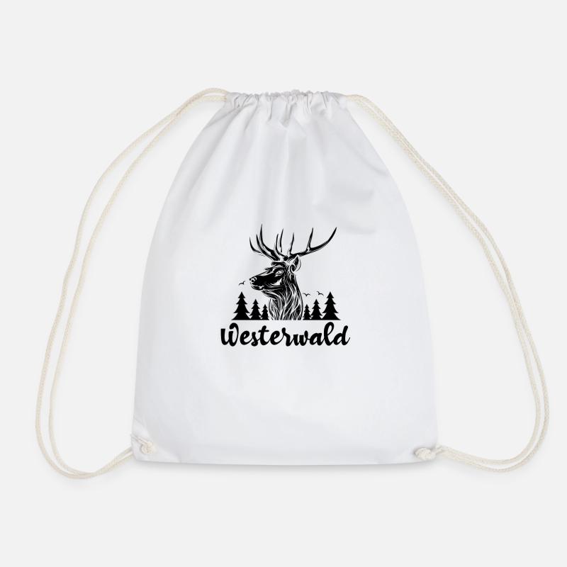 Westerwälder Westerwald Geschenk - Turnbeutel - Weiß