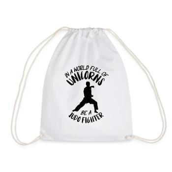 Judo Judo Fighter Kampkuns - Drawstring Bag - white - Front