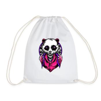 Stylish Panda Panda Bear Bear No.16 - Drawstring Bag - white - Front