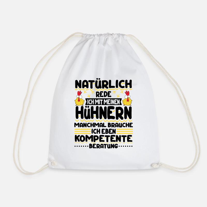 Hühner Huhn Haushühner Hühnerbesitzer - Turnbeutel - Weiß