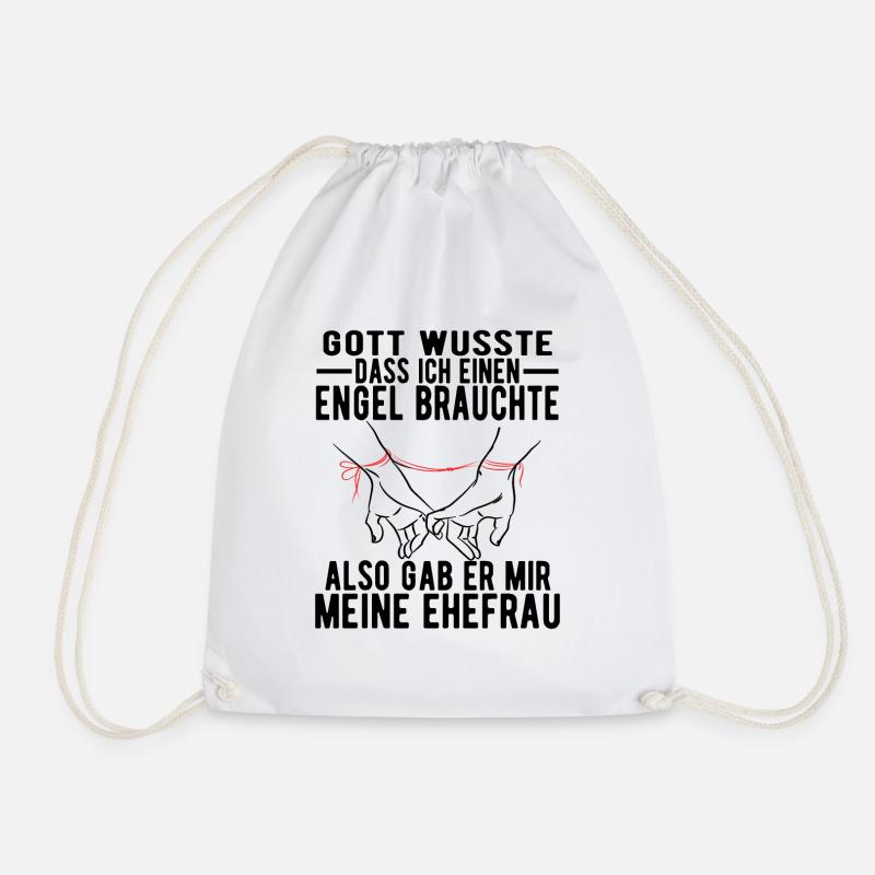 Gott Wusste Dass Ich Einen Engel Gab Er Mir Meine - Turnbeutel - Weiß