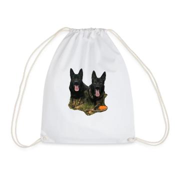 Shepherd Dog German Shepherd Dog Sport - Drawstring Bag - white - Front