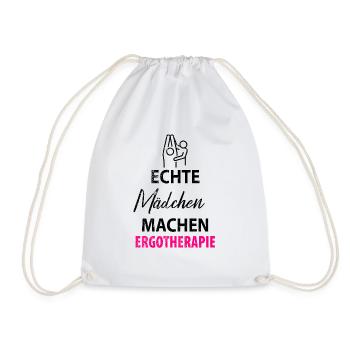 ERGOTHERAPEUTIN ERGOTHERAPIE - Turnbeutel - Weiß - Vorne