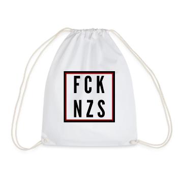 Fuck Naz*s - Sac de sport léger - blanc - Devant