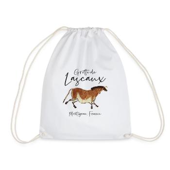 Grotte de Lascaux - Montignac, France - Drawstring Bag - white - Front