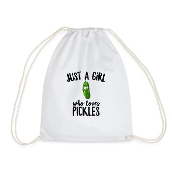 Juste une fille qui aime les cornichons - Sac de sport léger - blanc - Devant
