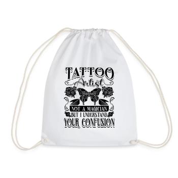 Tattoo Artist Tattoo Artist Tattoos - Drawstring Bag - white - Front