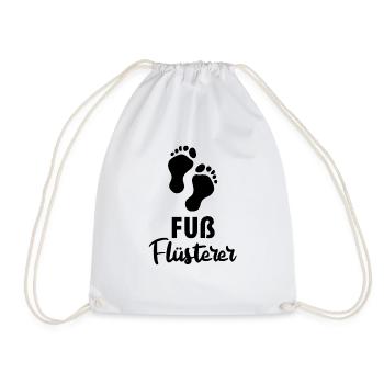Fußpflege Pediküre Podologe Nagelstudio Geschenk - Turnbeutel - Weiß - Vorne