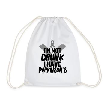 PARKINSON'S AWARENESS PARKINSON'S DISEASE POISON - Drawstring Bag - white - Front
