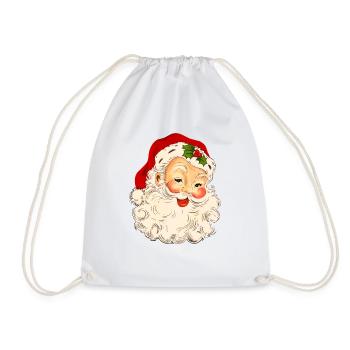 Noël Joyeux Noël Vintage Père Noël - Sac de sport léger - blanc - Devant