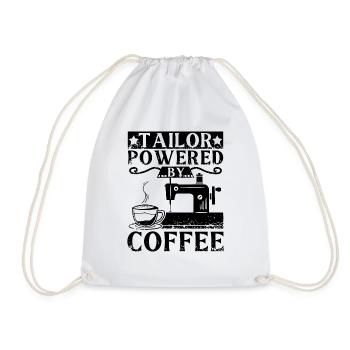 Seamstress and coffee - Drawstring Bag - white - Front