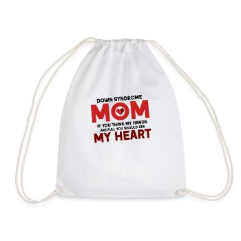 Down Syndrome Down Syndrome Awareness Gift Idea - Drawstring Bag - white - Front