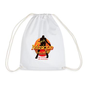 johnny toute la musique que j'aime - Sac de sport léger - blanc - Devant