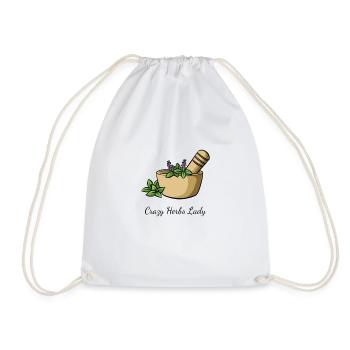 Herbs Crazy Herbs Lady - Drawstring Bag - white - Front