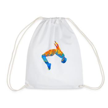 Parkour Parkour Runner Parcour Freerunner - Drawstring Bag - white - Front