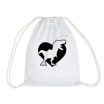 Paleontology Dinosaurs - Drawstring Bag - white - Front