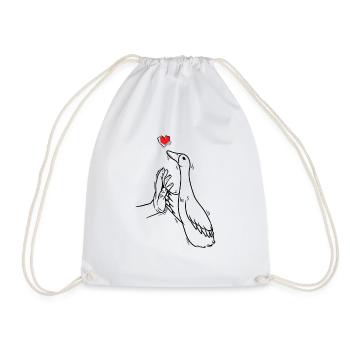 Running funny Running - Drawstring Bag - white - Front