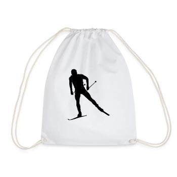 Ski de fond masculin Patinage de fond Classique de ski de fond - Sac de sport léger - blanc - Devant
