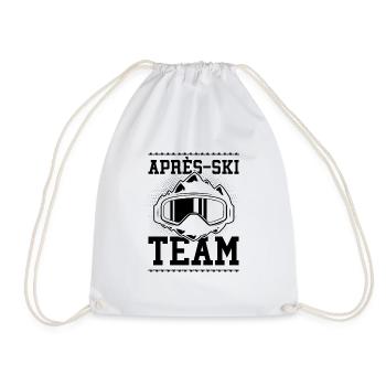Après Ski Team - Drawstring Bag - white - Front