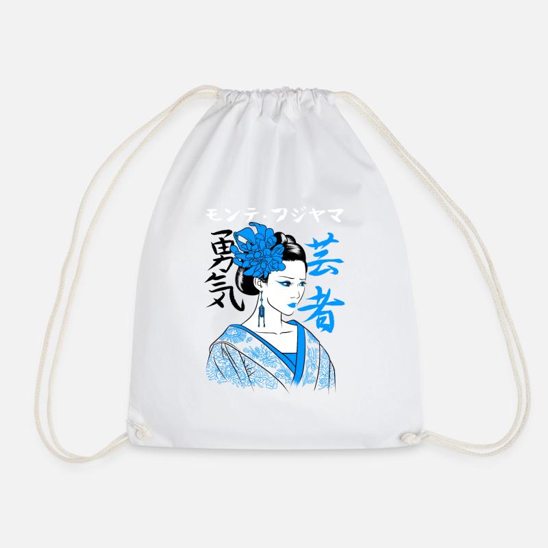 Geisha-Kanji - Turnbeutel - Weiß