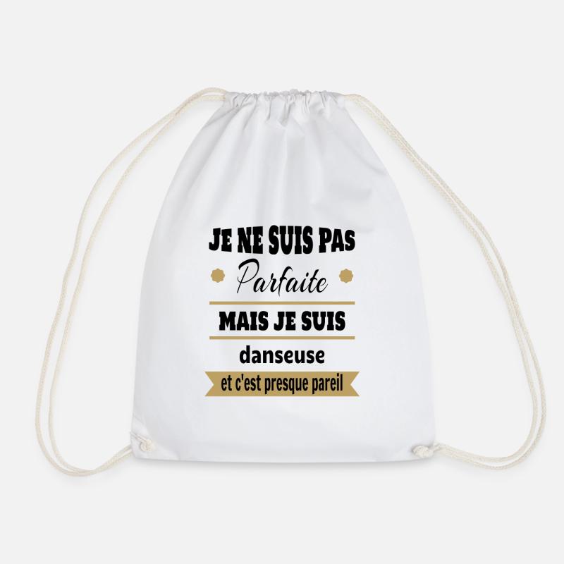 Pas parfaite mais Danseuse classique moderne - Sac de sport léger - blanc