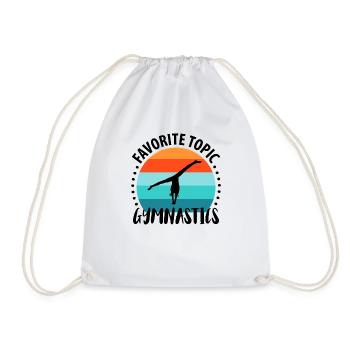 Gymnaste Handstand gymnastique gymnastique gymnastique - Sac de sport léger - blanc - Devant