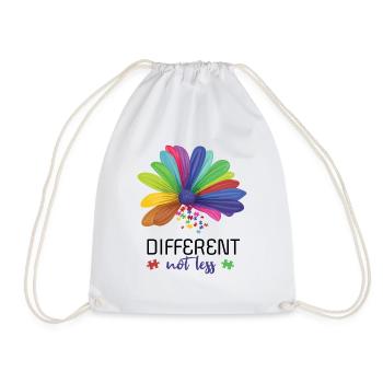 Different Not Less Flower April Autism Awareness - Turnbeutel - Weiß - Vorne