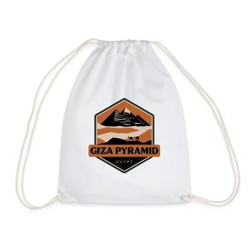 Pyramide de Gizeh - Egypte - Sac de sport léger - blanc - Devant