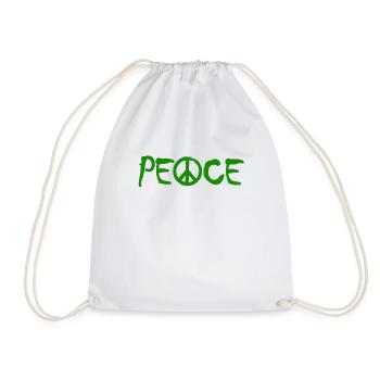 PAIX - avec le A comme symbole de paix Signe de paix - Sac de sport léger - blanc - Devant