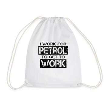 Petrol Price - Drawstring Bag - white - Front