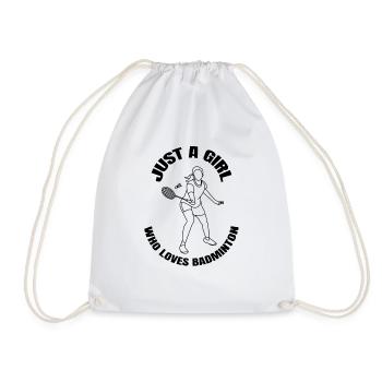 Badminton Fille Badminton Badminton Joueur - Sac de sport léger - blanc - Devant