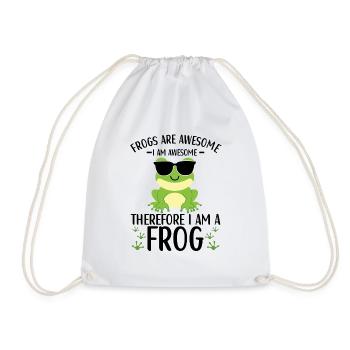 Frosch Liebhaber Kinder Frösche - Turnbeutel - Weiß - Vorne