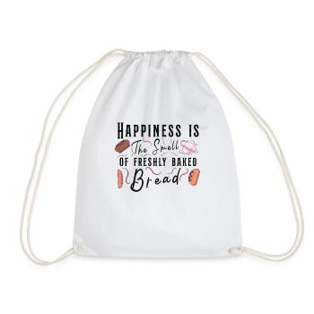 Bread baking Bakery Brotbäcker Bread baking machine - Drawstring Bag - white - Front