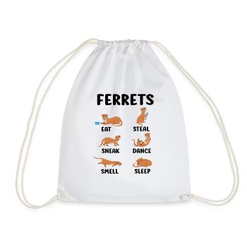 Hilarious Rodent Experimental Animals Subject - Drawstring Bag - white - Front