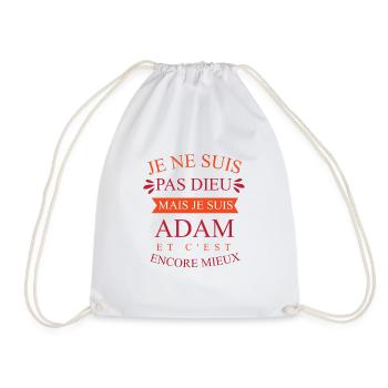 Cadeau anniversaire pour adam - Sac de sport léger - blanc - Devant