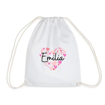 Ich liebe Emilia - Turnbeutel - Weiß - Vorne