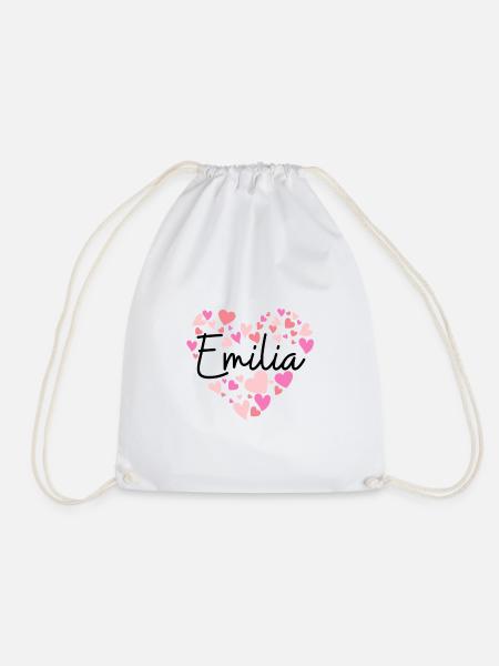 Ich liebe Emilia - Turnbeutel - Weiß